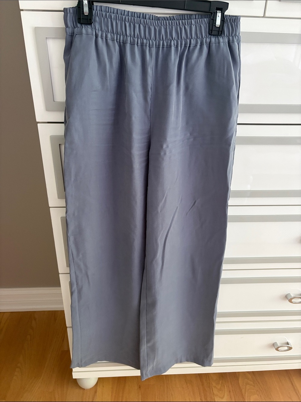 Elastic-Waist Wide-Leg Pants